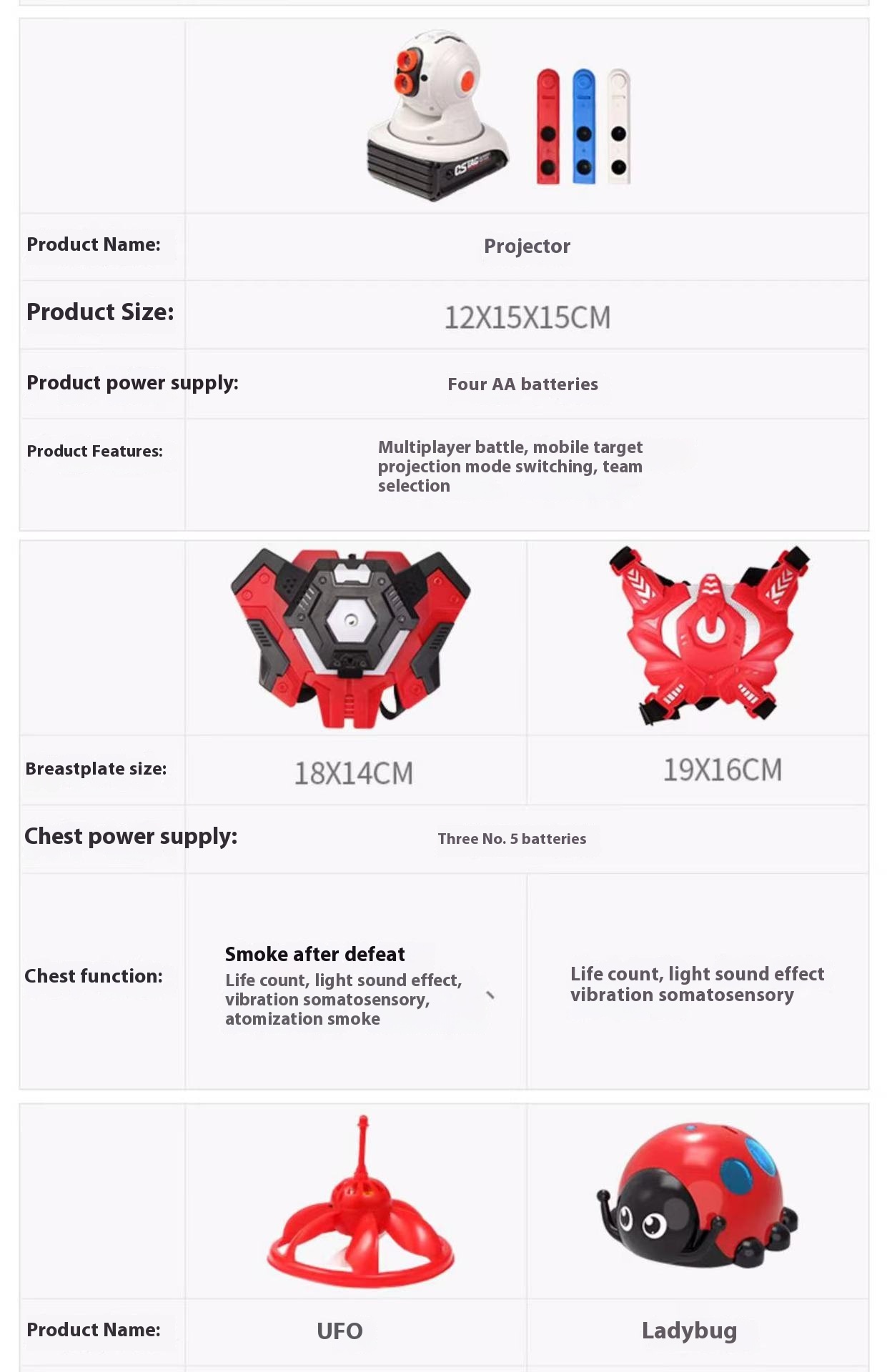 Title 15, Canhui Red Line-to-line Battle Pistol Toy Induc...