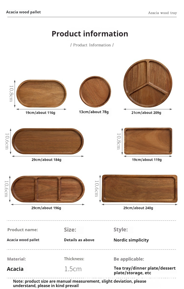 Title 10, Acacia Wood Pallet High-end Plate