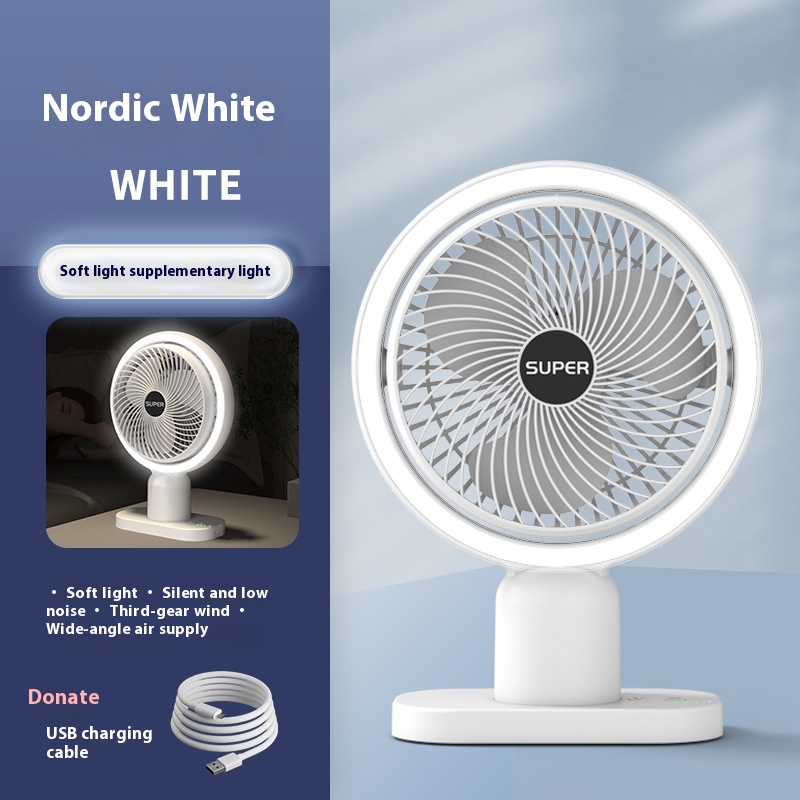 Nordic White Light Fan