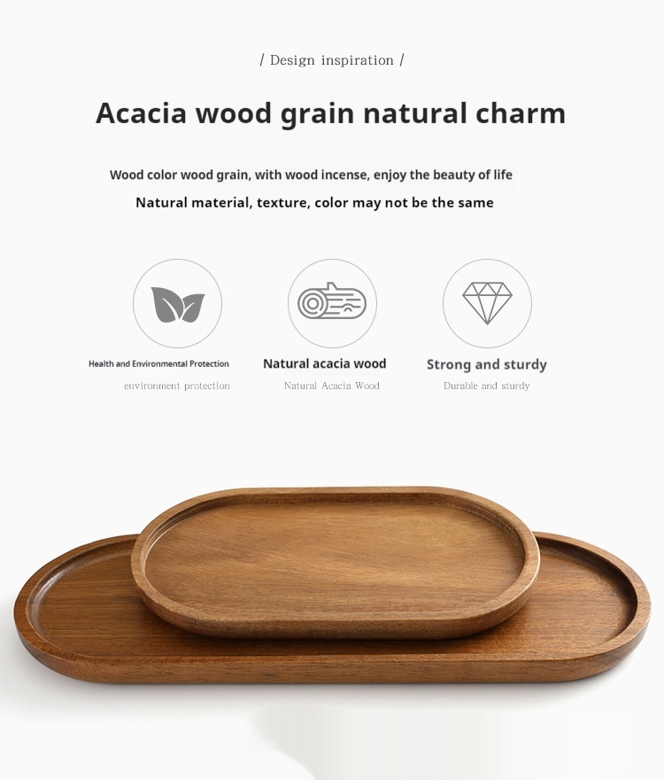 Title 2, Acacia Wood Pallet High-end Plate