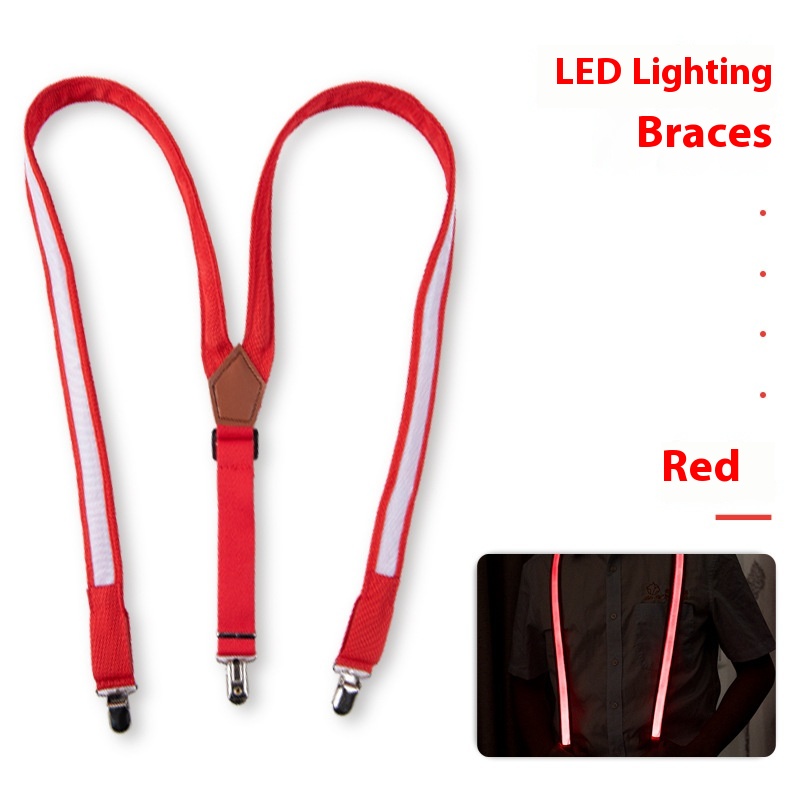 Title 4, LED Luminous Suspenders Creative Light Guide Ou...