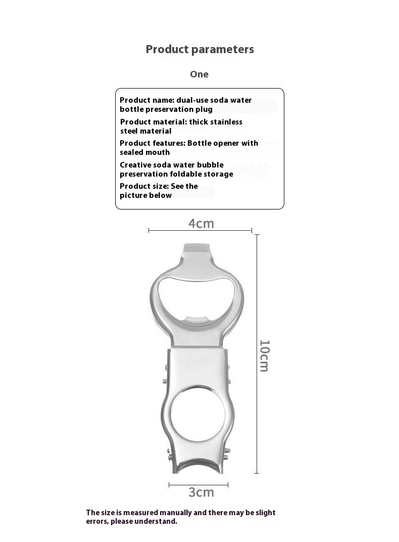 Title 4, Glass Bottle Soda Opener Preservation Stopper