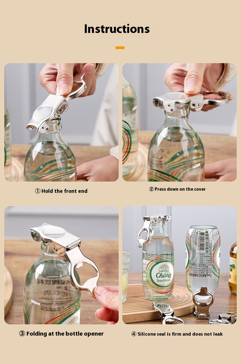 Title 6, Glass Bottle Soda Opener Preservation Stopper