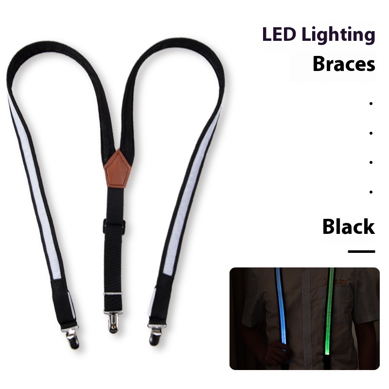 Title 3, LED Luminous Suspenders Creative Light Guide Ou...