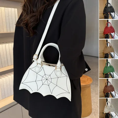 Halloween Spider Web Saddle Bags Fashion Personality Crossbody Shoulder