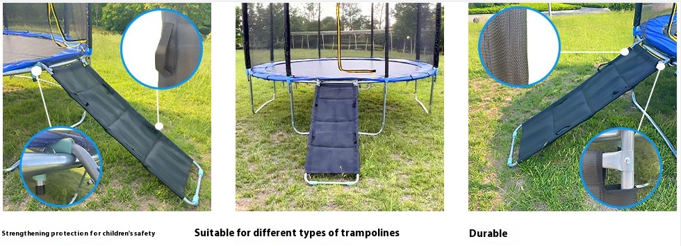 Title 6, Kinder Outdoor Spielzeug Trampolin mit Rutsche....