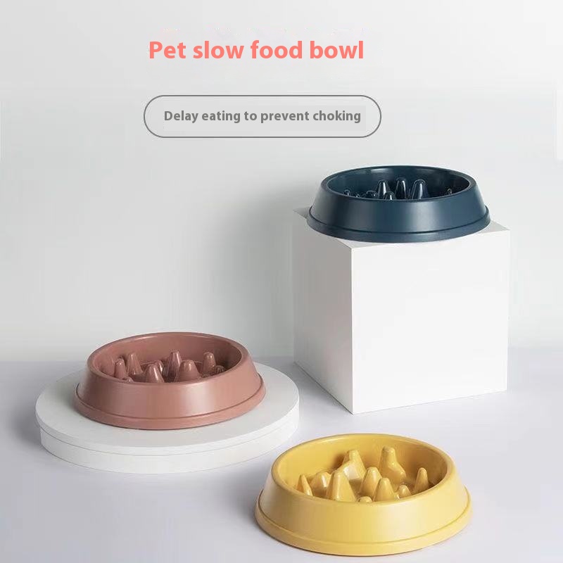 Title 5, Thickened Practical Pet Slow Food Bowl