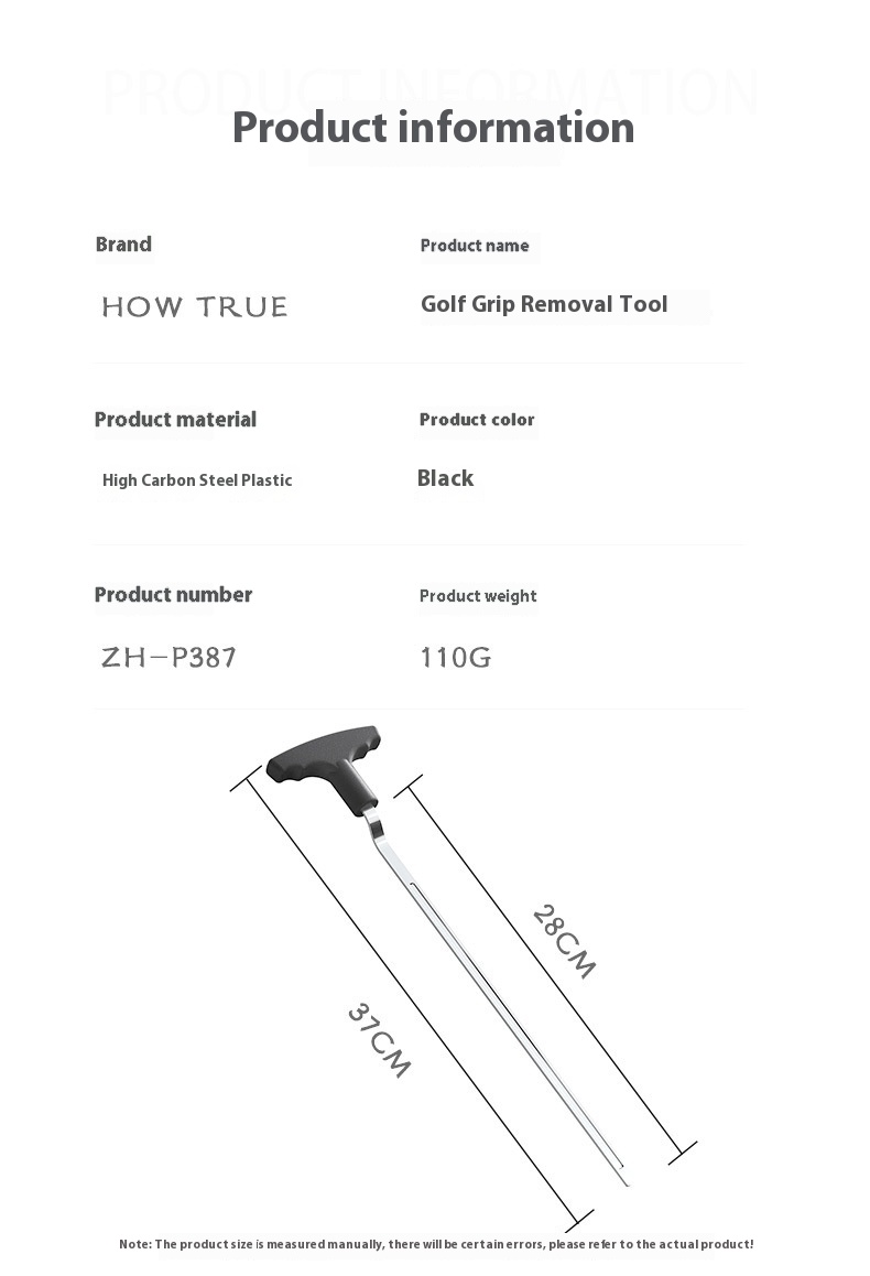 Title 4, Ferramenta para desmontar e reparar grips de go...