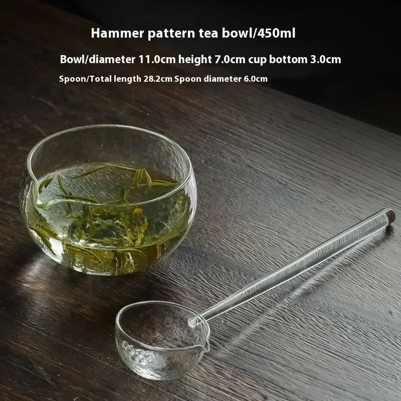 Glass Tea Brewing Bowl Special Tea Set Heat-resistant Tea Spoon