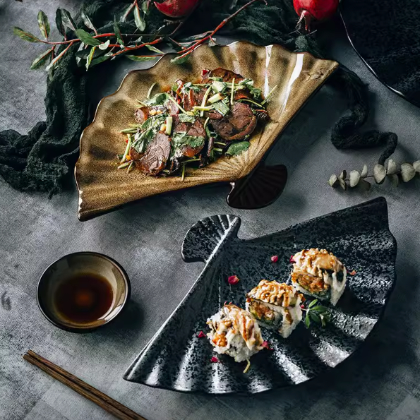 Japanese Style Plate Creative Irregular Household Personality