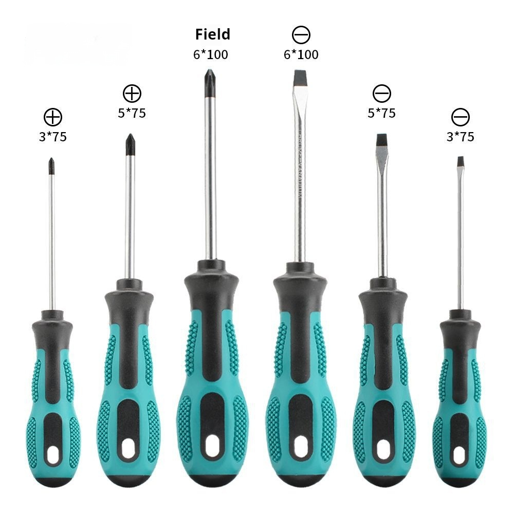 Screwdriver Set With A Cross Shaped Strong Magnetic Field