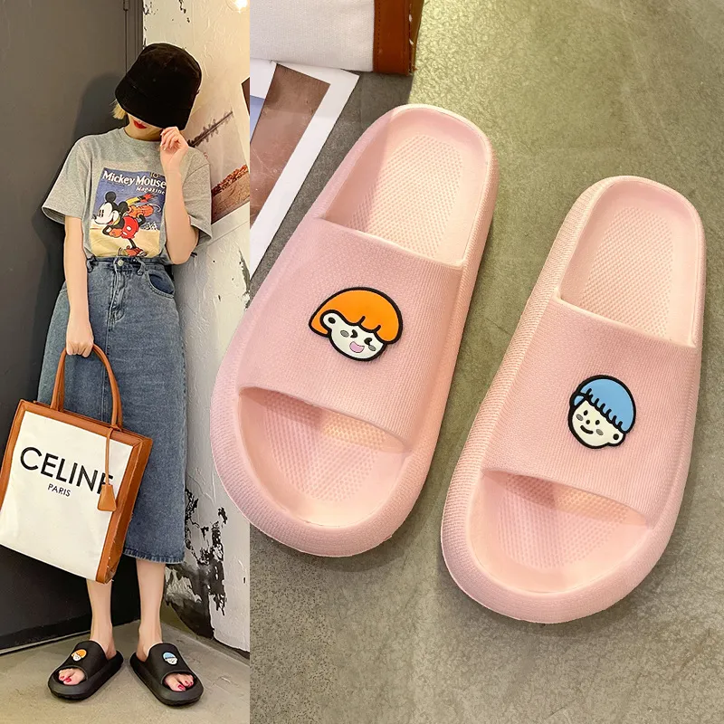 Soft Bottom Bathroom Bath Sandals - Pink