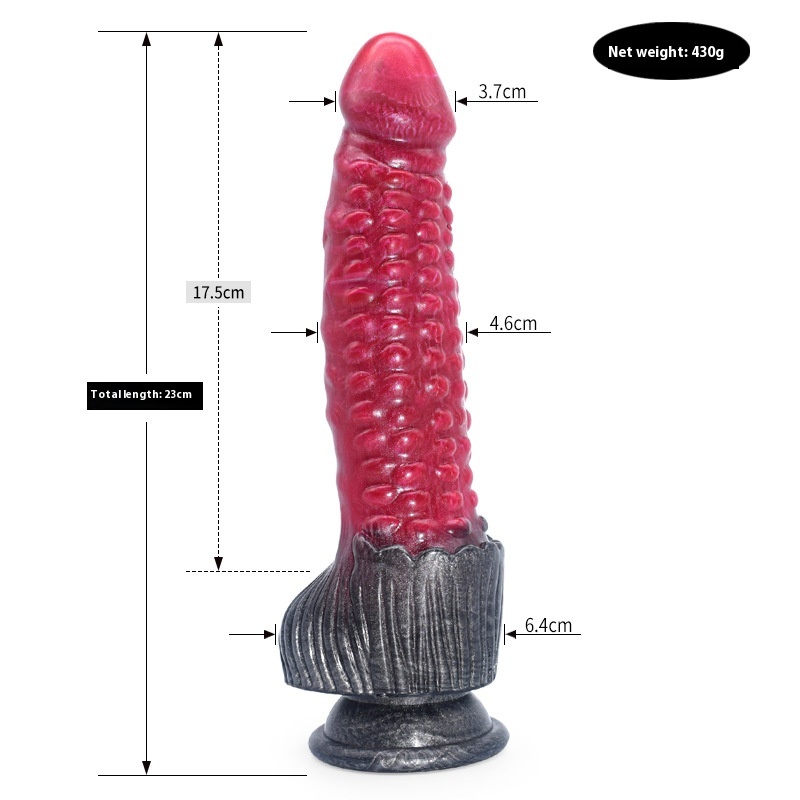 Colored Dildo Animal Like Penis Masturbator Irregular Anal Plug 9