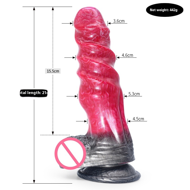 Colored Dildo Animal Like Penis Masturbator Irregular Anal Plug 7