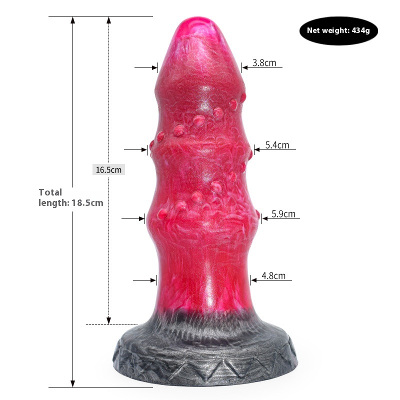 Colored Dildo Animal Like Penis Masturbator Irregular Anal Plug 8