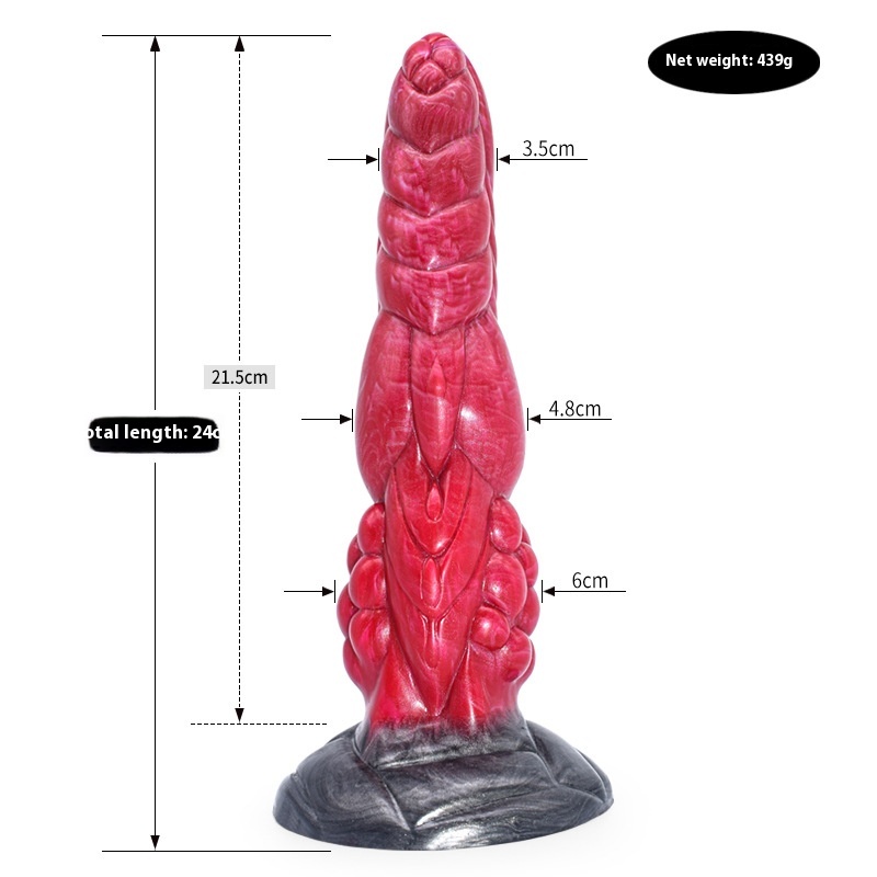 Colored Dildo Animal Like Penis Masturbator Irregular Anal Plug 12