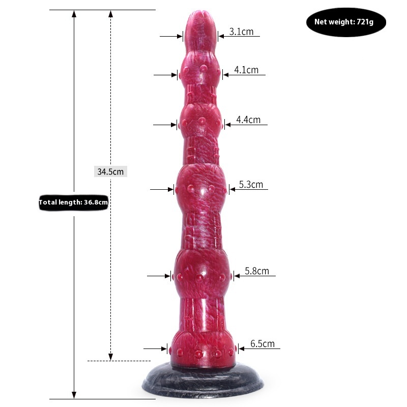 Colored Dildo Animal Like Penis Masturbator Irregular Anal Plug 14