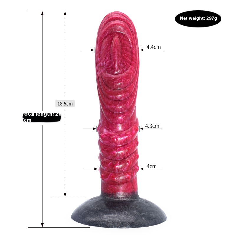 Colored Dildo Animal Like Penis Masturbator Irregular Anal Plug 10