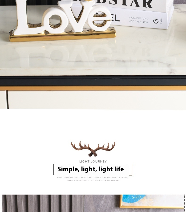 Title 2, Modern Minimalist LOVEHOME Crafts HOME Decoration