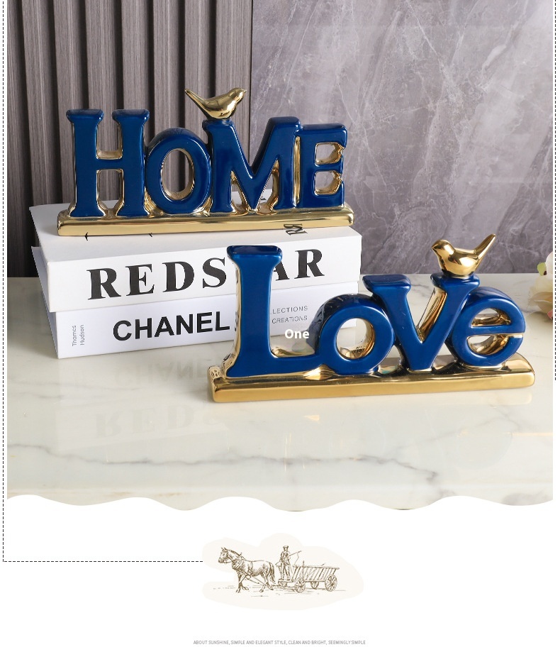 Title 3, Modern Minimalist LOVEHOME Crafts HOME Decoration