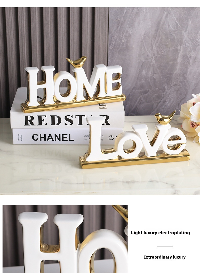 Title 8, Modern Minimalist LOVEHOME Crafts HOME Decoration