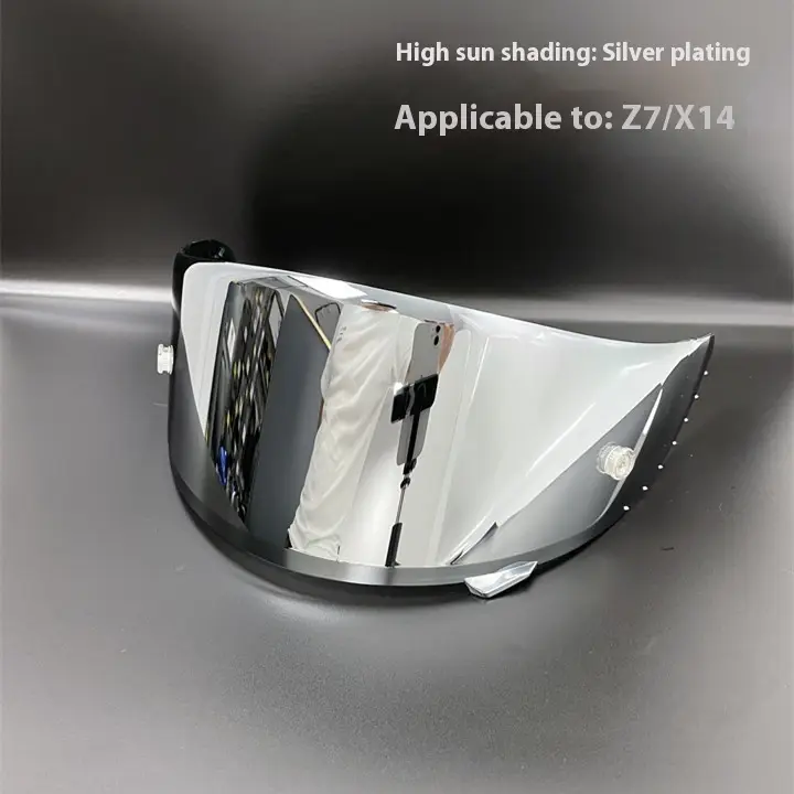 Suitable For RYD Helmet Electroplating Lens Full Face Helmet Sunscreen Lens Antifog Set