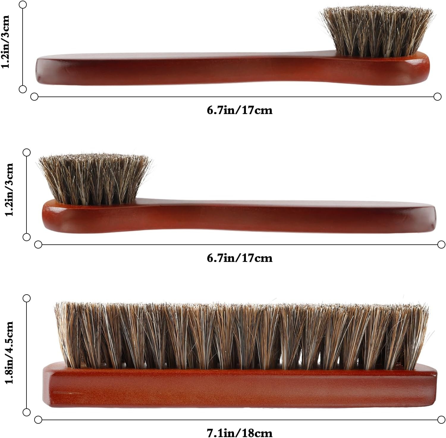 Title 6, Suit Wooden Horse Hair Brush Suitable For Leath...