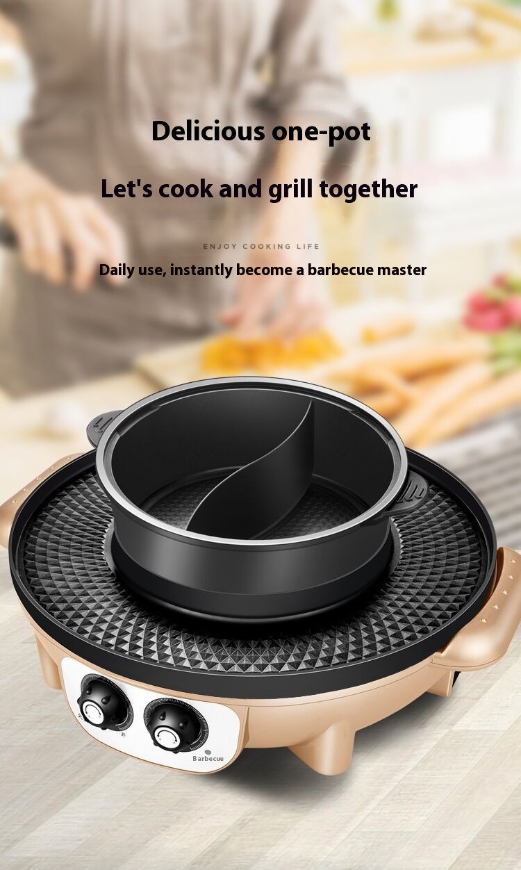 Title 12, Korean-style Electric Barbecue All-in-one Pot H...