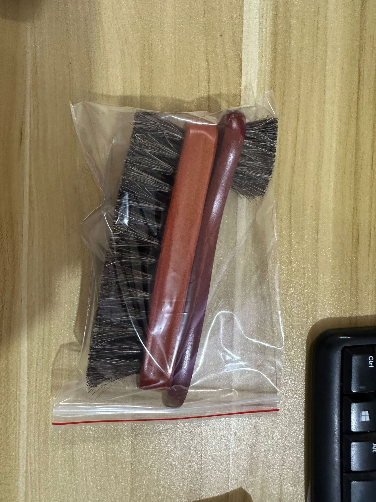 Title 3, Suit Wooden Horse Hair Brush Suitable For Leath...