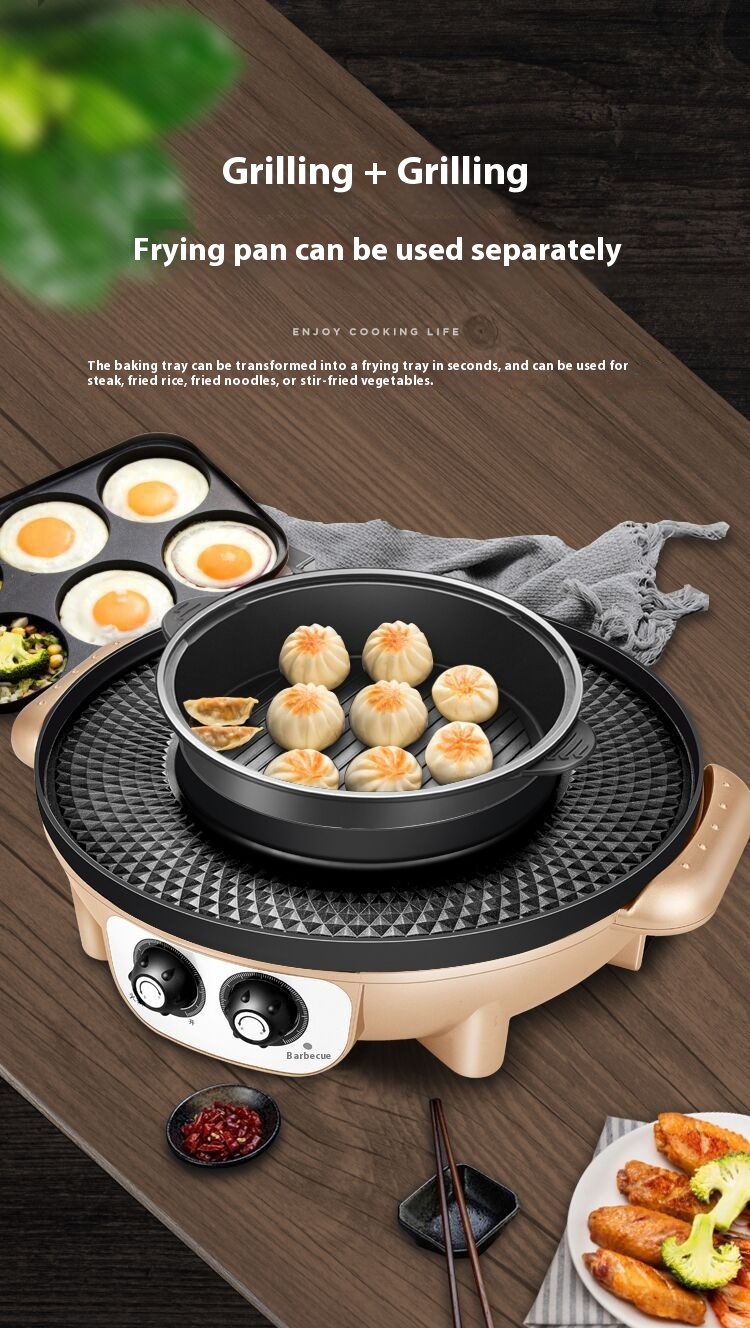 Title 5, Korean-style Electric Barbecue All-in-one Pot H...