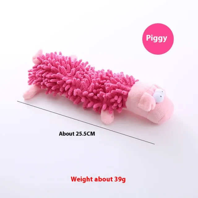 Dog Bite Plush Microfiber Horse Molar Pet Toy Pink Pig - Shop at LoveMi