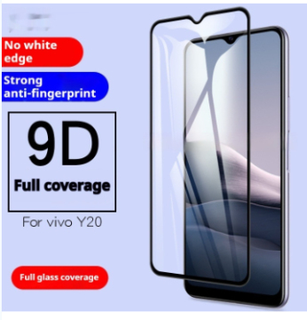 vivo Y20-ի ամբողջական էկրանը ծածկող կոփված ապակու պաշտպանիչ թաղանթ՝ փաթեթավորմամբ