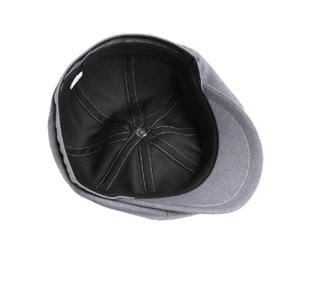 Title 6, Solid Color Retro Beret for Men and Women Sprin...