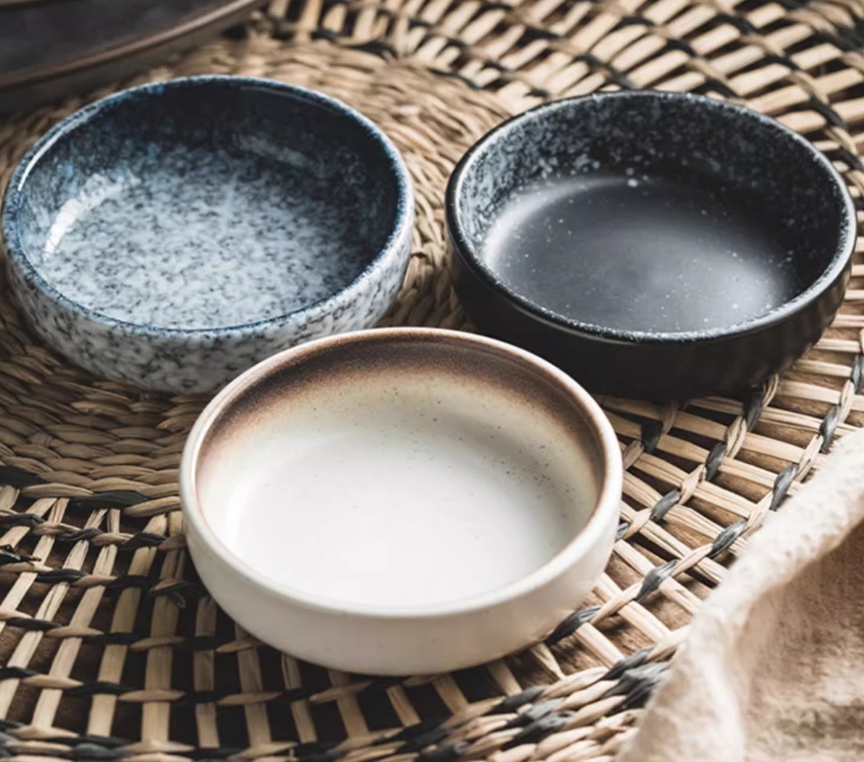 Seasoning Sauce Dish Household Ceramics Amazon Ceramic Sauce Plate Saucer
