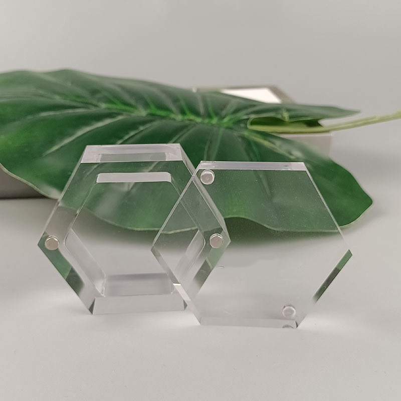 Title 5, Acrylic Ring Box Creative Hexagon Transparent