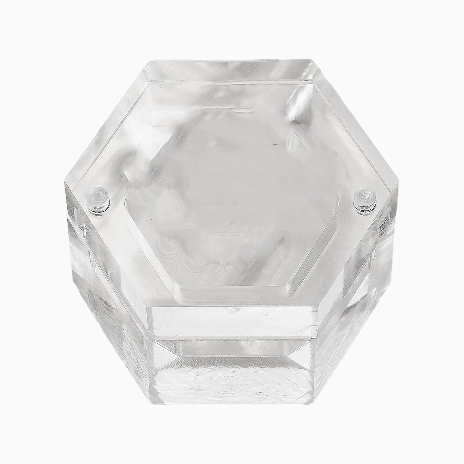 Title 2, Acrylic Ring Box Creative Hexagon Transparent