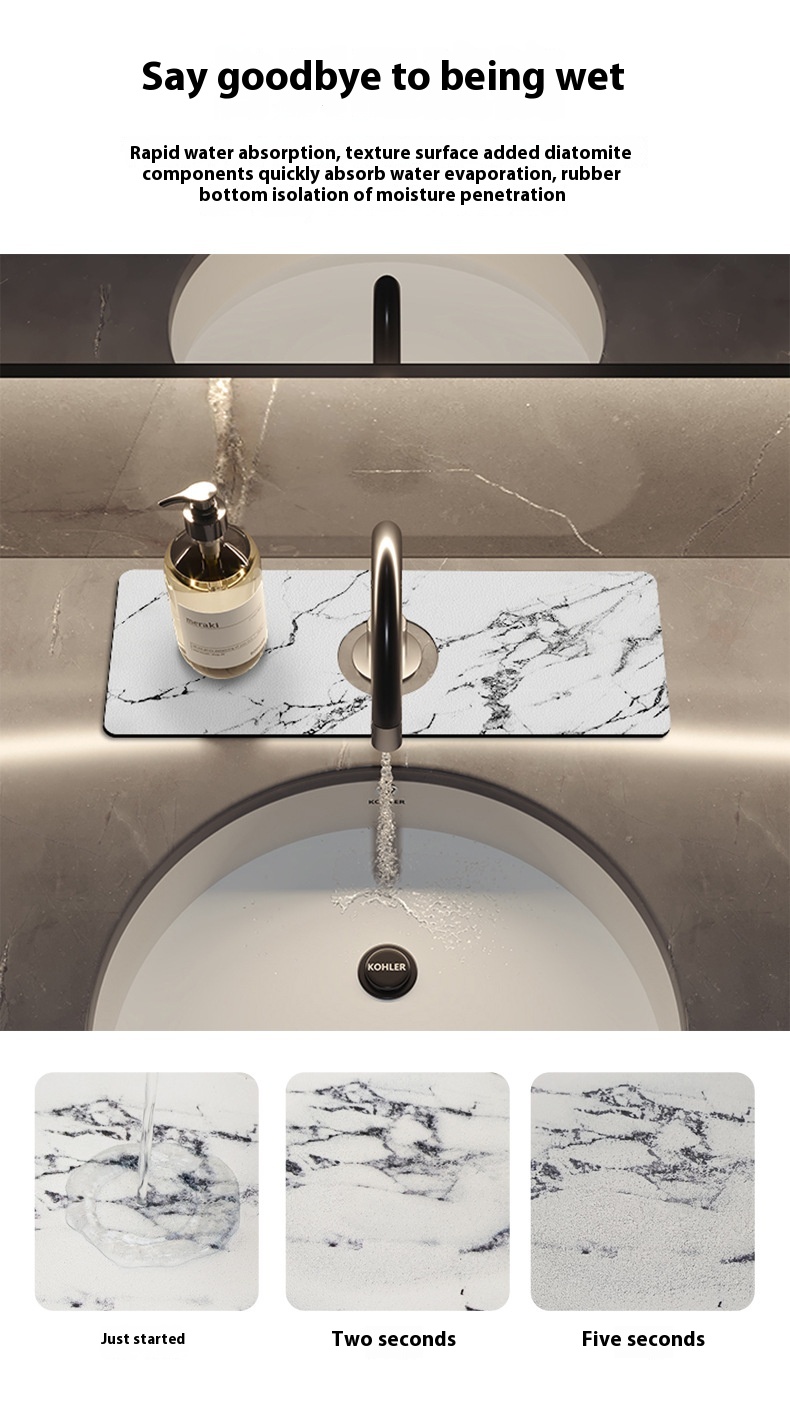 Title 1, Light Luxury Kitchen Diatom Ooze Faucet Suction...