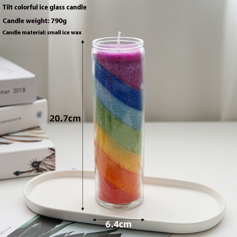 Inclined Colorful Candle