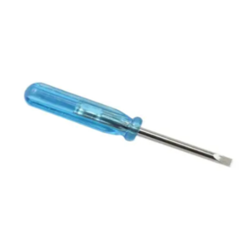 Blue flathead screwdriver