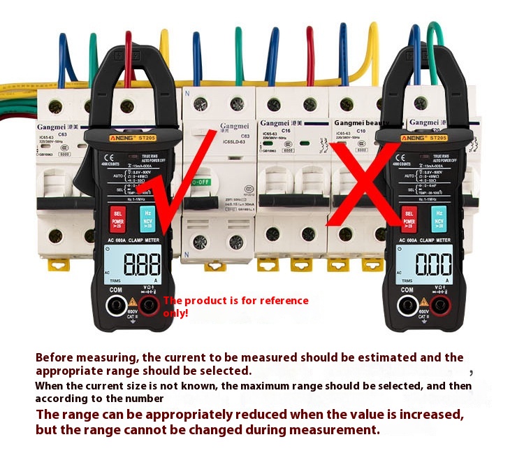 Title 1, Clamp Voltmeter Digital Multimeter Electrician ...