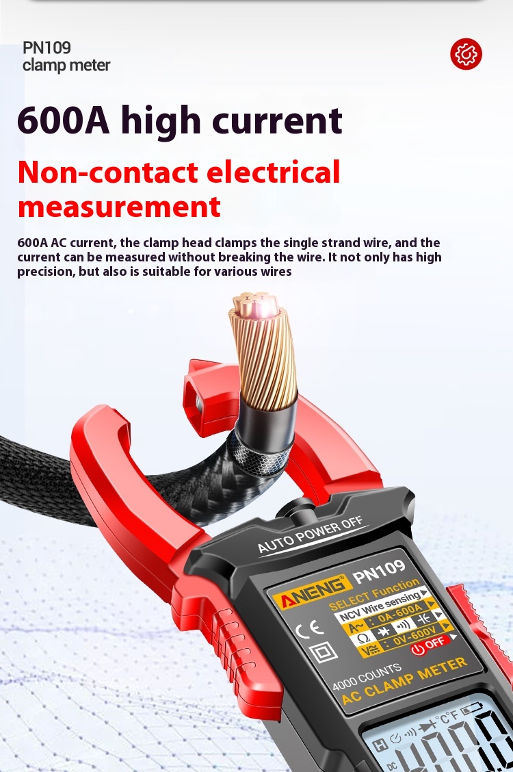 Title 7, Clamp Voltmeter Digital Multimeter Electrician ...