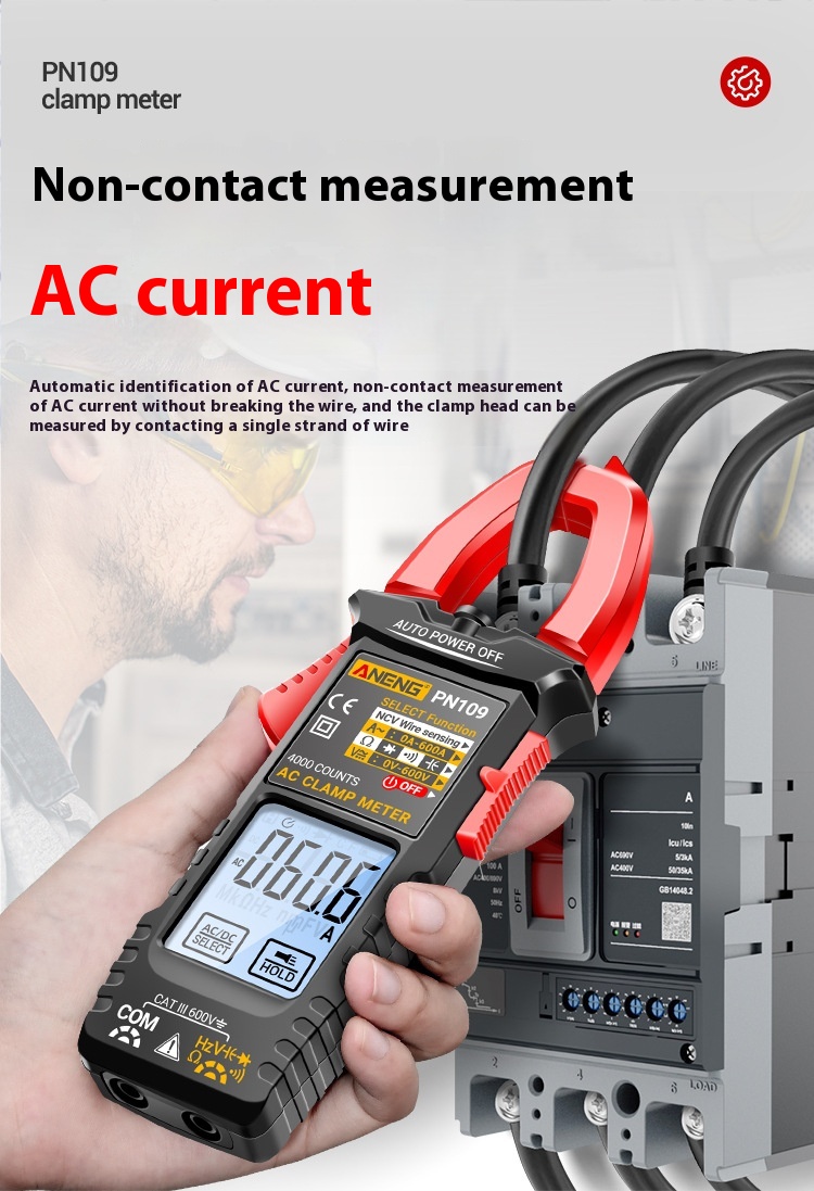 Title 15, Clamp Voltmeter Digital Multimeter Electrician ...