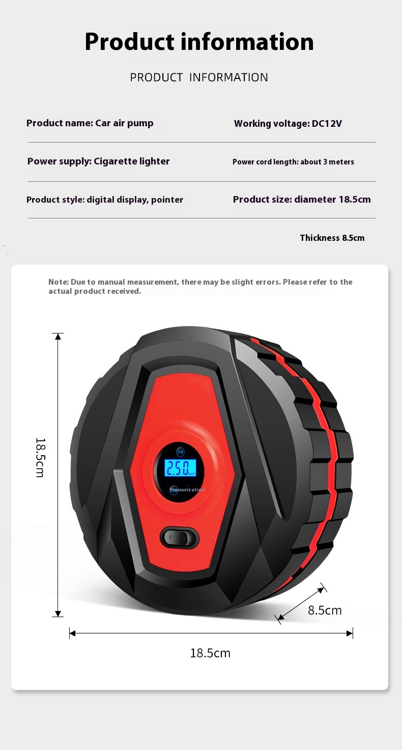 Title 7, Portable Electric Car Inflatable High Power