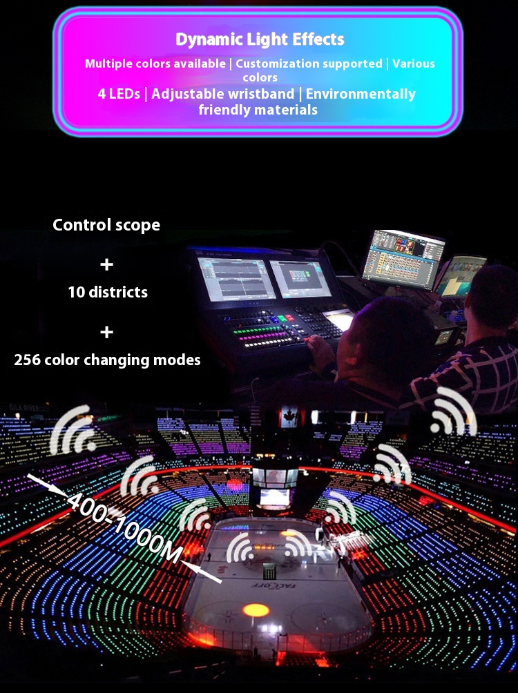 Title 2, New Diamond Luminous Point Control Led Bracelet