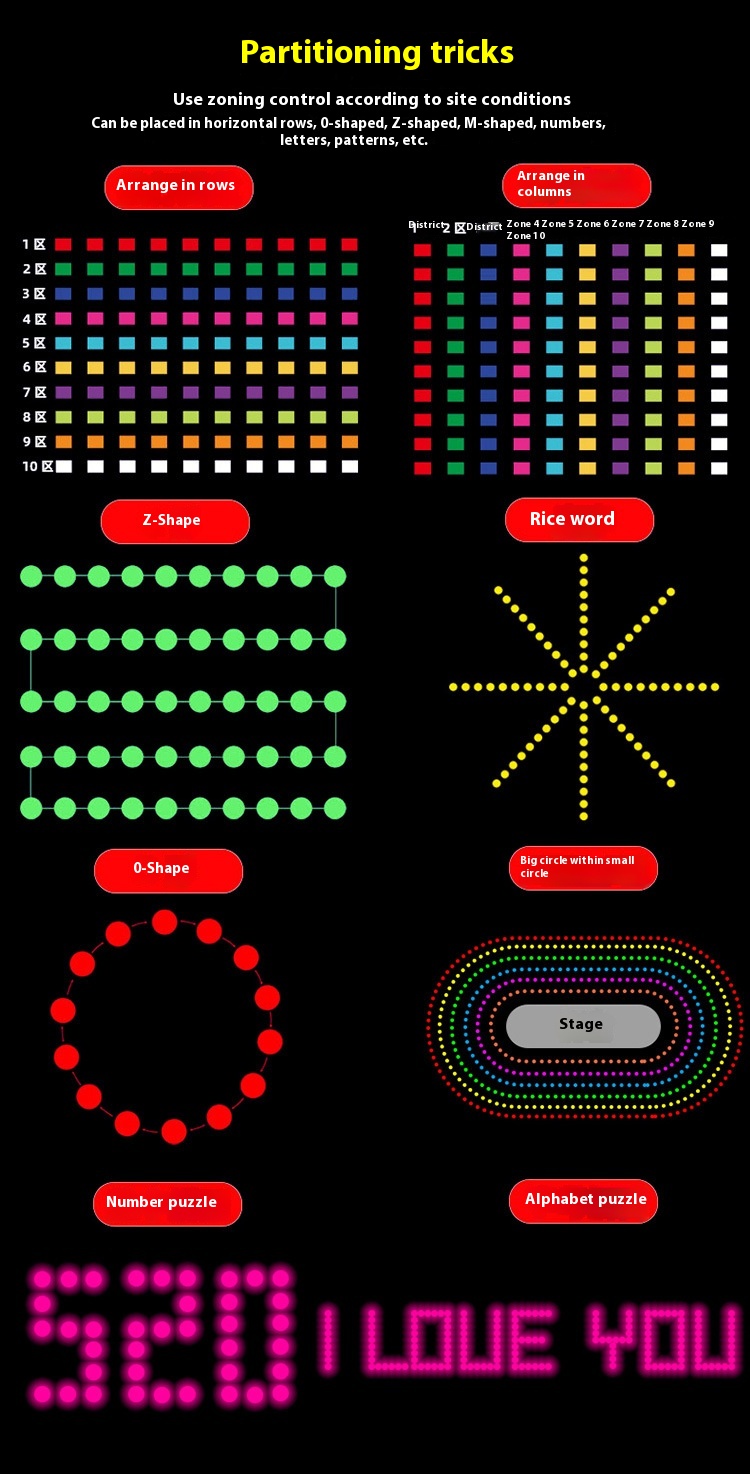 Title 11, New Diamond Luminous Point Control Led Bracelet