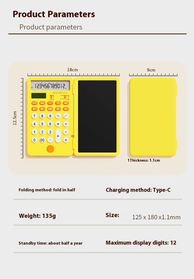 Title 10, Calculator LCD Handwriting Board Computer Dual ...