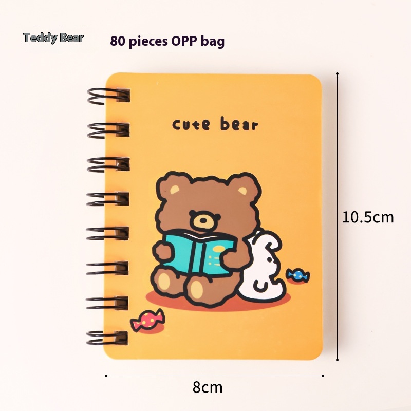 Title 3, A7 Coil Notebook Cartoon Animal Portable Diary ...