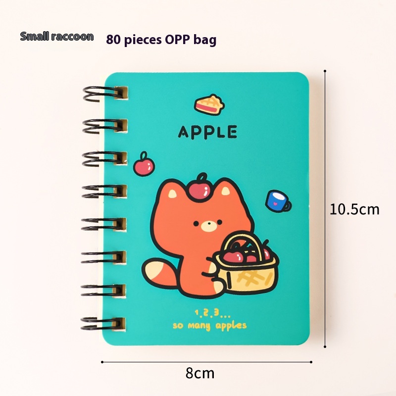 Title 2, A7 Coil Notebook Cartoon Animal Portable Diary ...