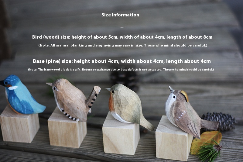 Title 21, Chuo Wood Carving Bird Handmade Solid Wood Desk...