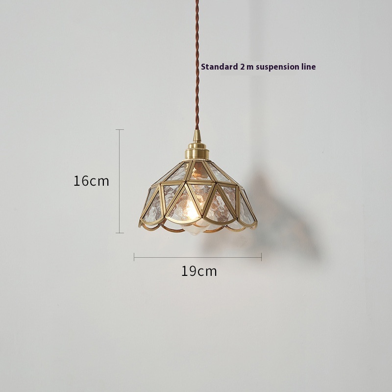 Title 9, Japanese-style Retro Brass Chandelier Nordic Pe...